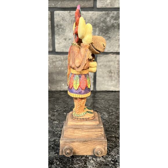 Enesco Moose Creek Crossing “Big Chief Smoke Alot” 1997 Musical Moose #282278 - Picture 3 of 7